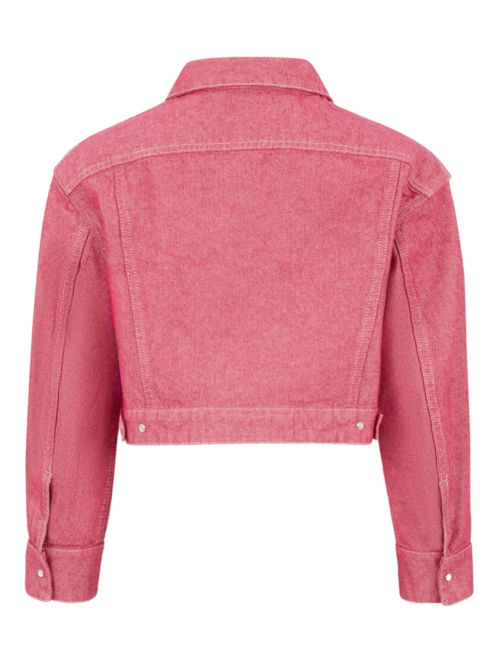  Dsquared2 Boxy Oxford Denim Jacket - Pink 