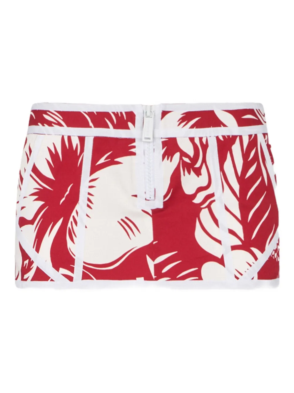 DSQUARED2 Minigonna a fiori - Rosso