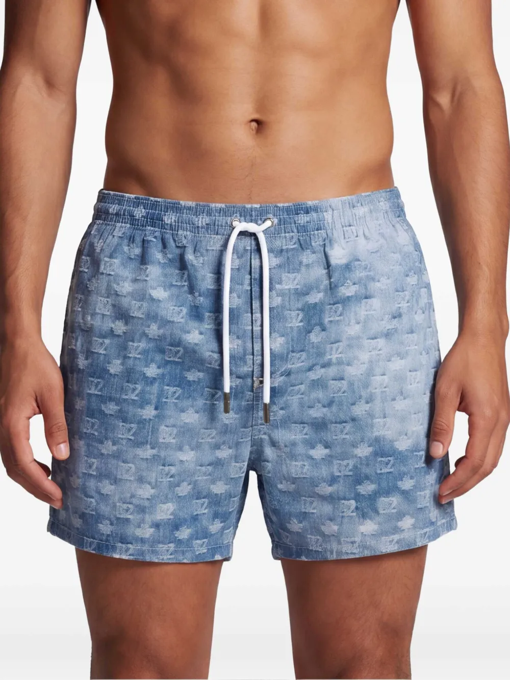 DSQUARED2 Zwembroek met logo-monogram Blauw
