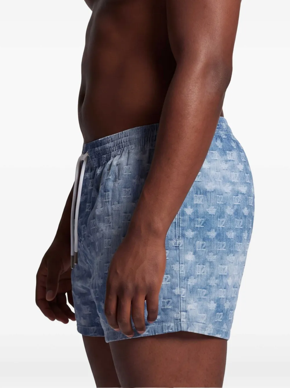 DSQUARED2 Zwembroek met logo-monogram Blauw