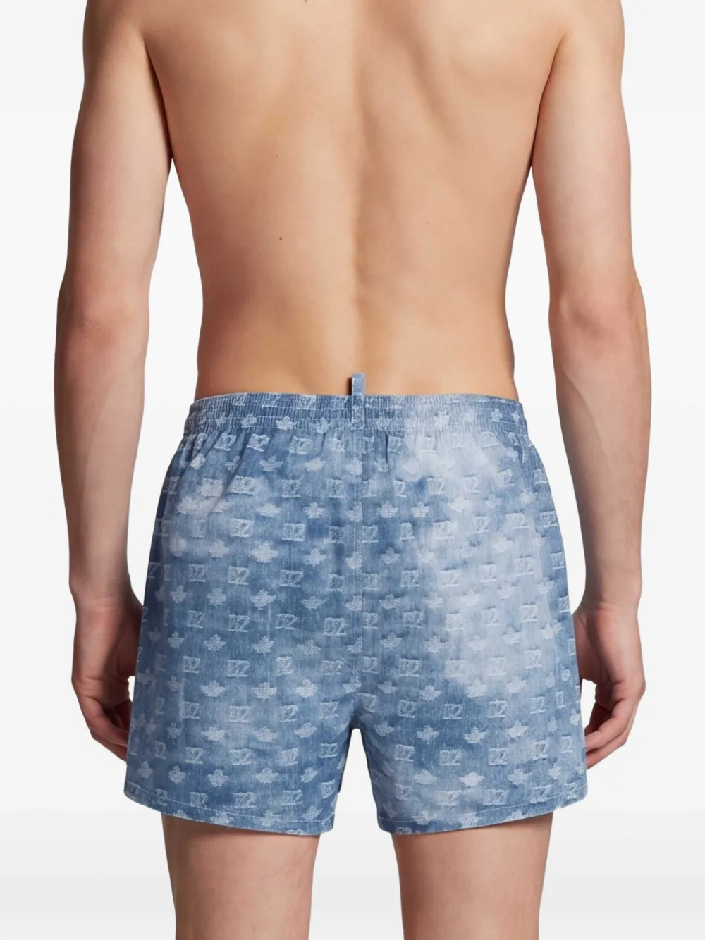 DSQUARED2 Zwembroek met logo-monogram Blauw
