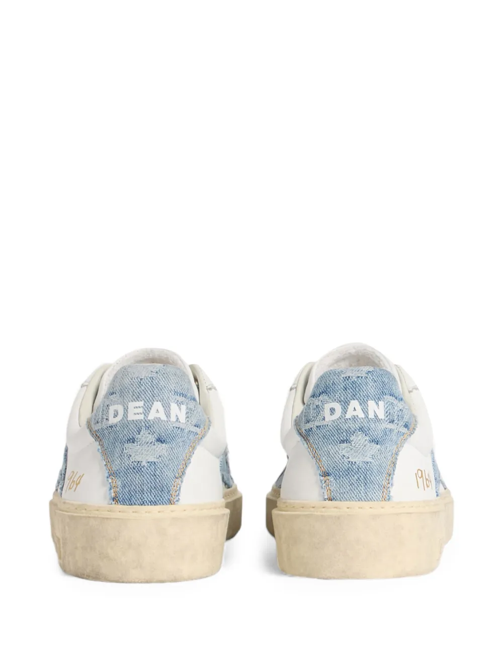  Dsquared2 Denim Panel Sneakers - White 