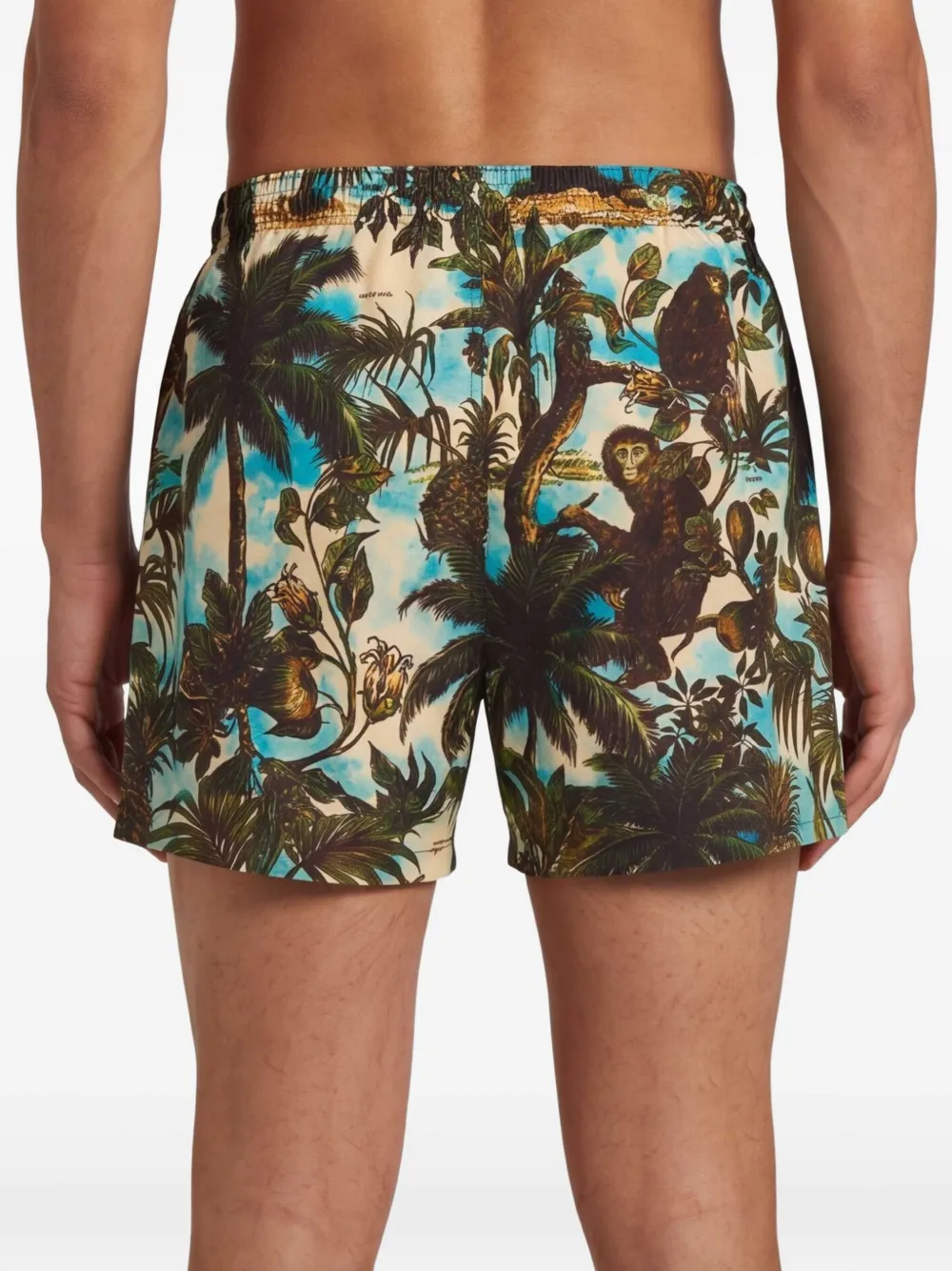DSQUARED2 Zwembroek met print Beige