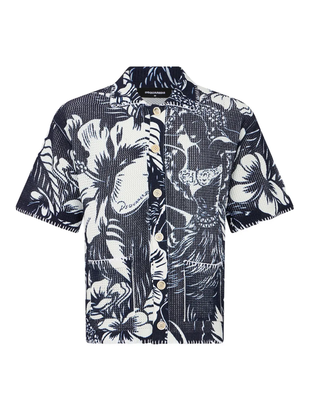 DSQUARED2 Camicia a maniche corte - Blu