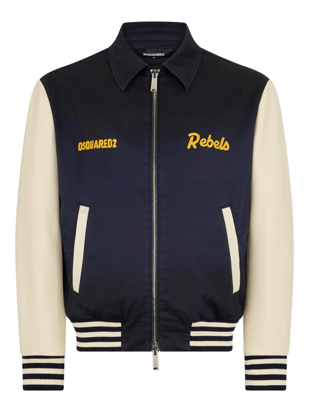 Dsquared2 Zip-fastening Bomber Jacket In Blue