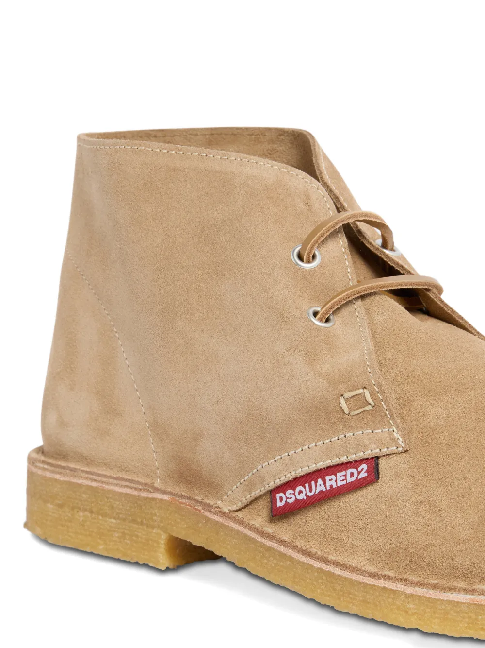 DSQUARED2 Neoclassieke veterlaarzen Beige