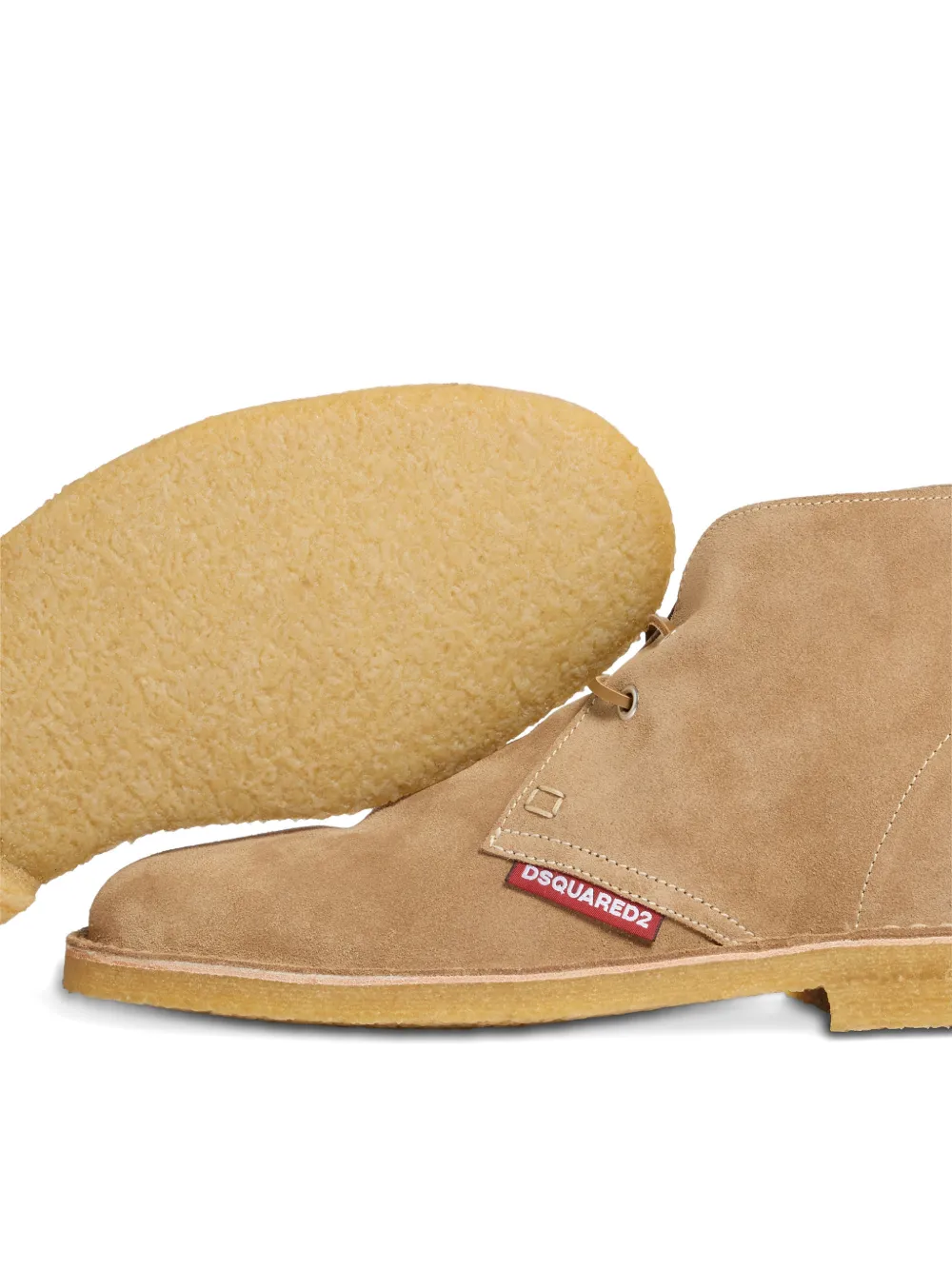 DSQUARED2 Neoclassieke veterlaarzen Beige