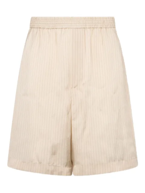 DSQUARED2 pinstripe elastic-waist shorts