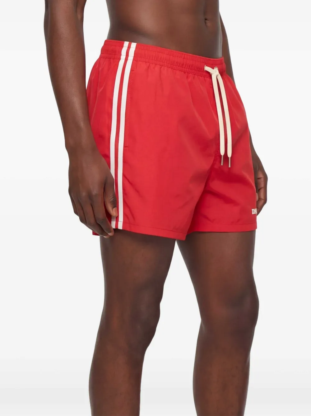 DSQUARED2 Midi-zwembroek met logo Rood