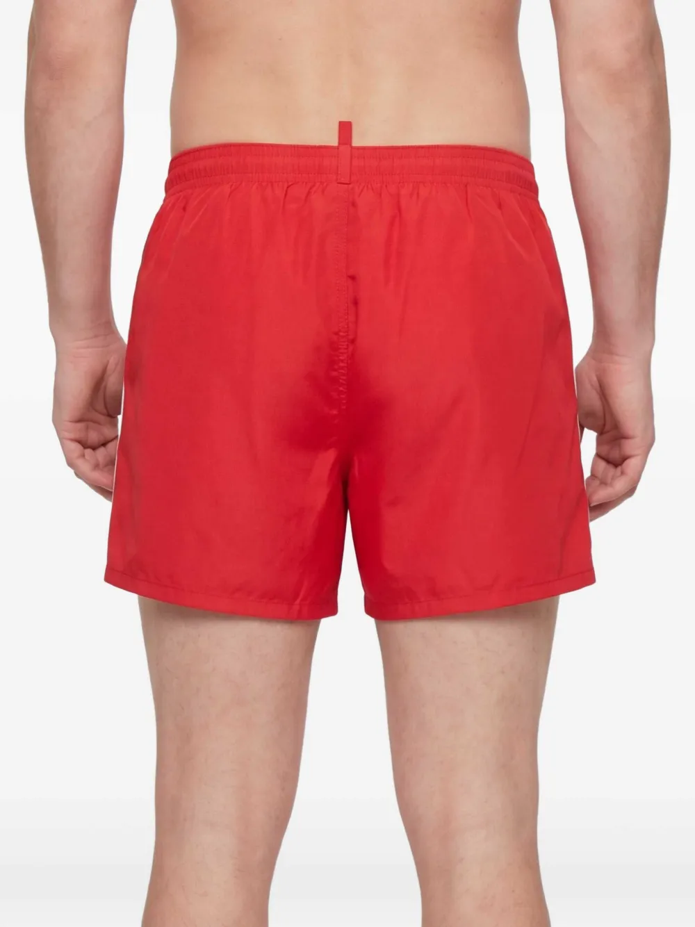 DSQUARED2 Midi-zwembroek met logo Rood