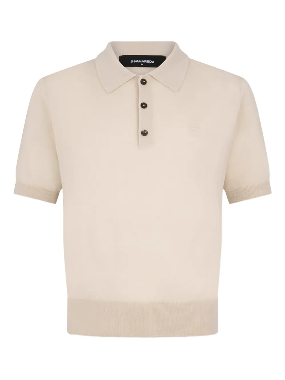 DSQUARED2 button-fastening knit polo shirt | Neutrals | Image 1
