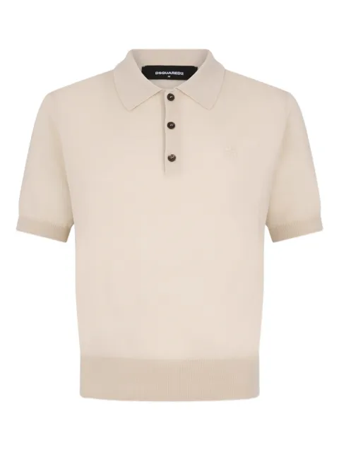 DSQUARED2 button-fastening knit polo shirt