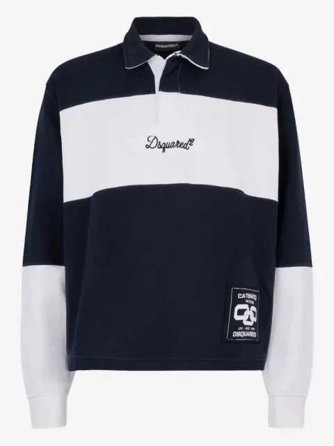 DSQUARED2 playera tipo polo con logo bordado