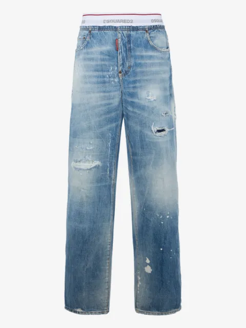 DSQUARED2 light wash denim jogger