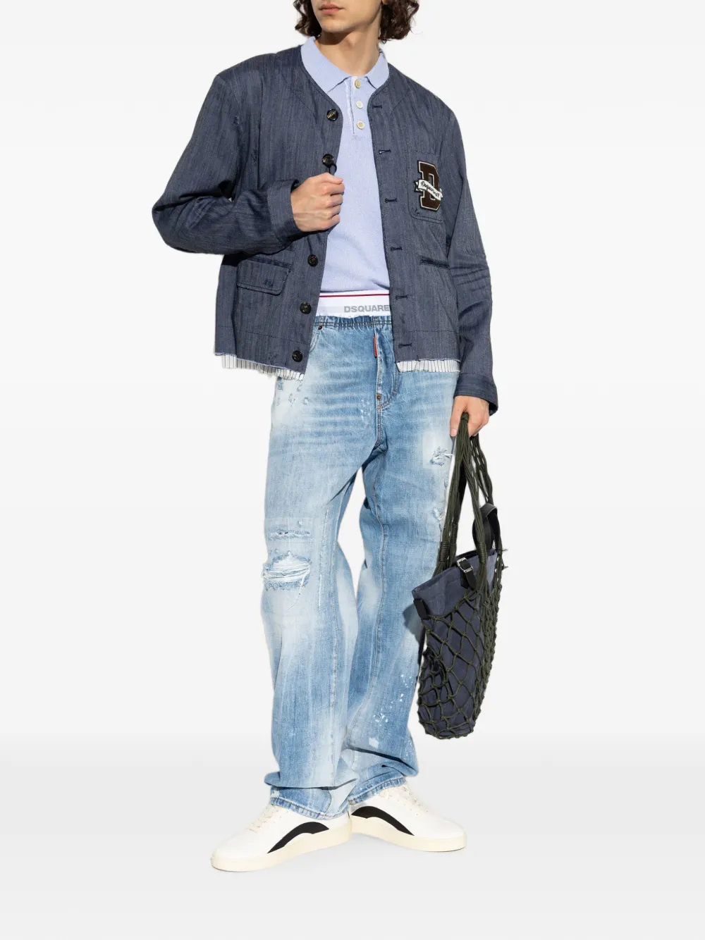 DSQUARED2 Gerafelde jeans Blauw