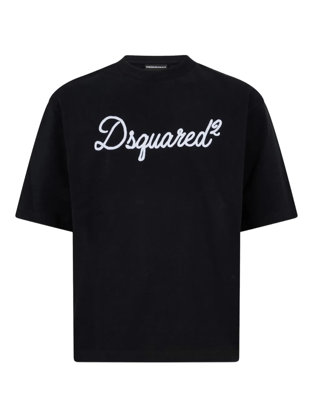 DSQUARED2 logo-embroidered T-shirt | Black | Image 1