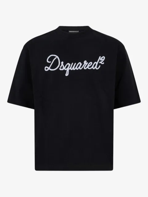 DSQUARED2 تيشيرت مطرز بشعار الماركة