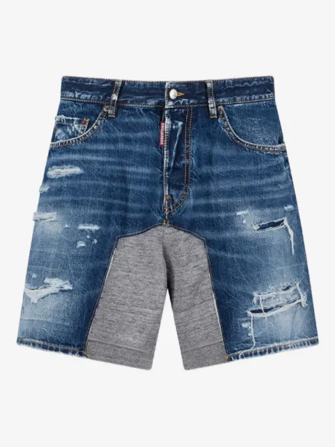 DSQUARED2 medium Ripped wash hybrid shorts