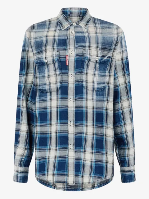 DSQUARED2 check pocket shirt