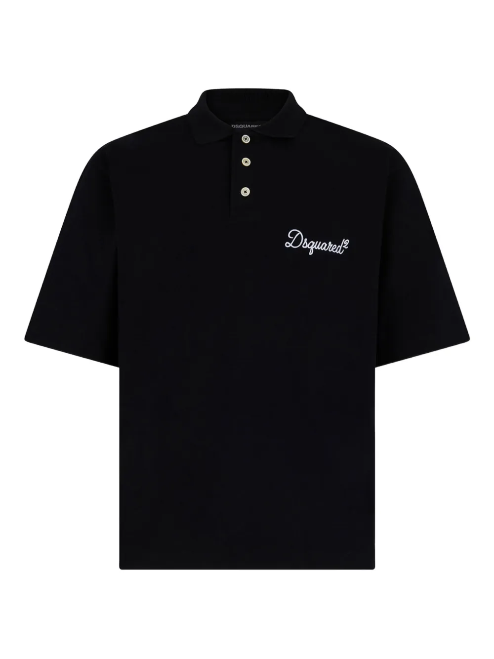 DSQUARED2 Polo con logo - Nero