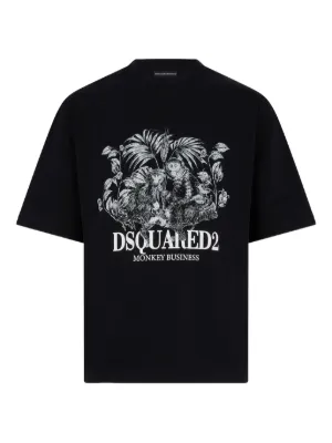 DSQUARED2 Cotton T-shirt | Black | FARFETCH JO