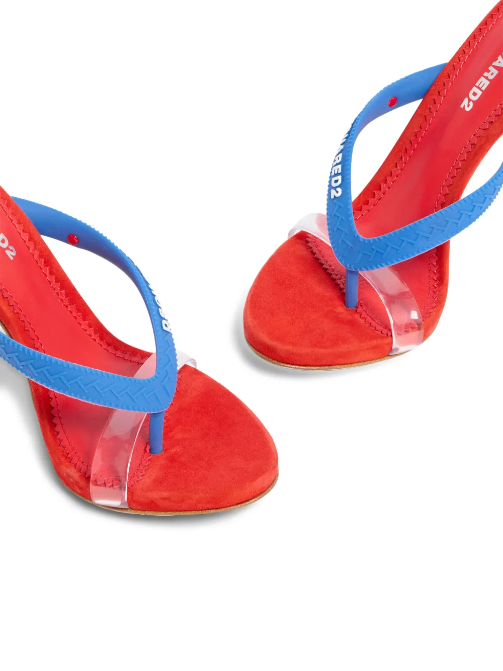 DSQUARED2 Sandalen met doorzichtig bandje Wit