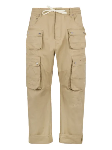 DSQUARED2 pantalones con bolsillos y solapa