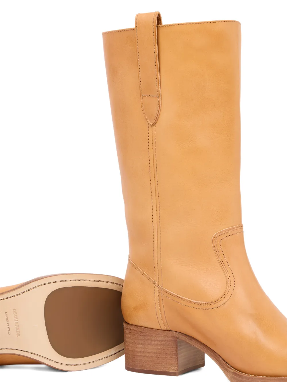 DSQUARED2 Laarzen met treklip Beige