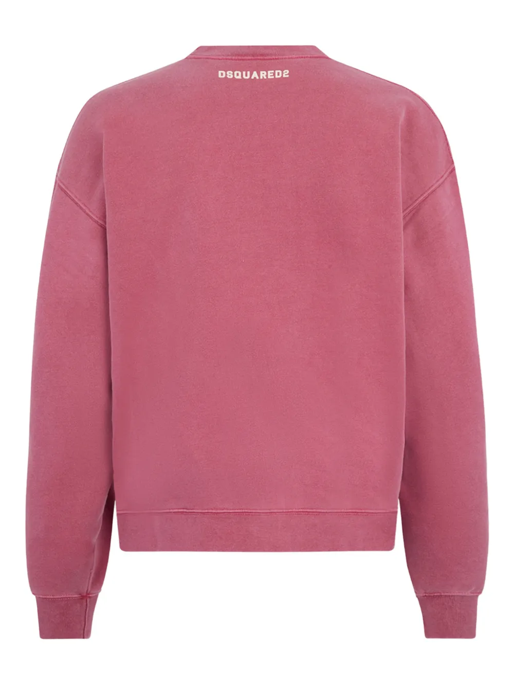 DSQUARED2 Sweater met ronde hals en vervaagd effect Roze