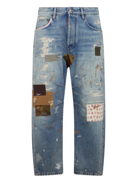 DSQUARED2 patchwork jeans