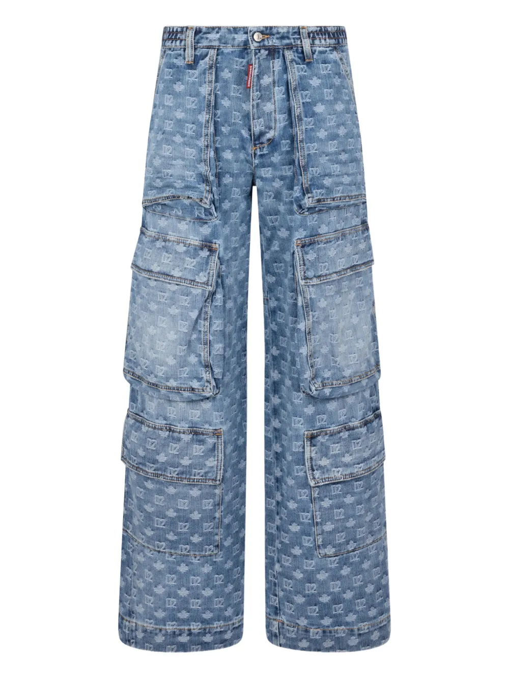 DSQUARED2 Pantaloni con logo - Blu