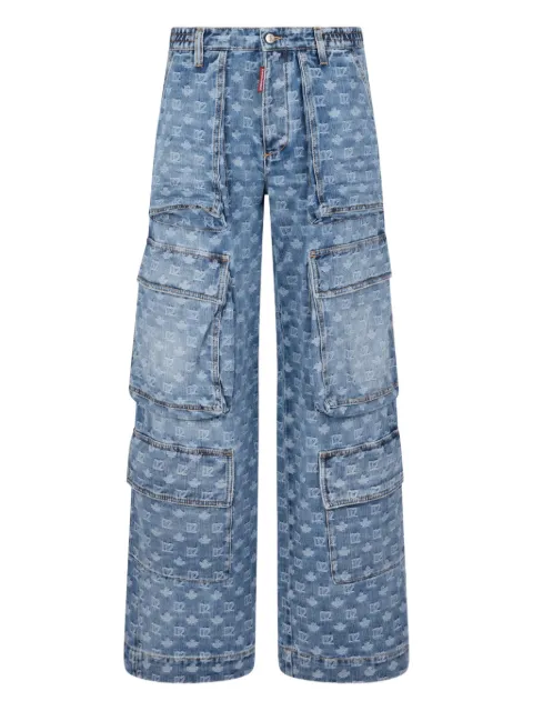 DSQUARED2 logo-print trousers