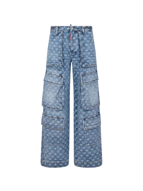 DSQUARED2 pantalon à logo imprimé