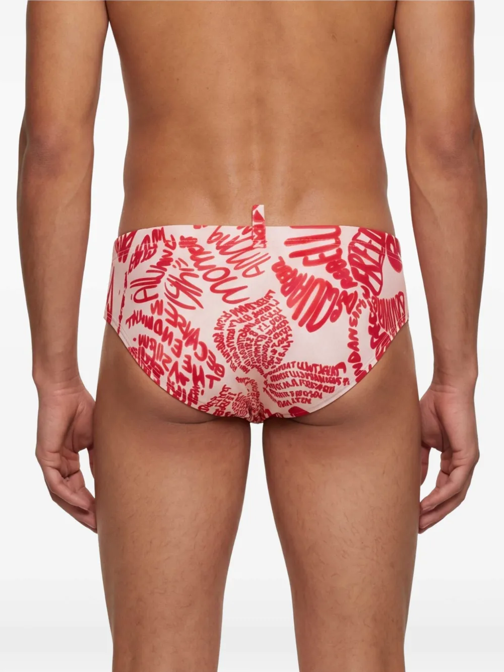 DSQUARED2 Zwembroek met print Beige