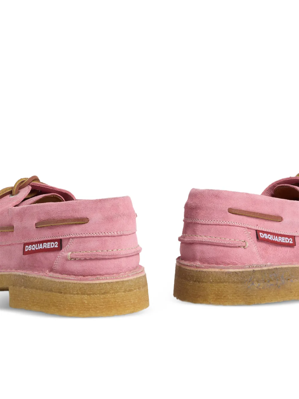 DSQUARED2 Neoklassieke bootschoenen met kant Roze