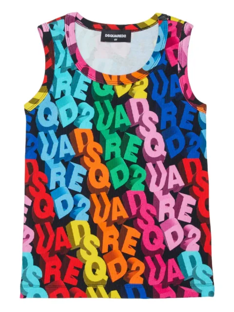 DSQUARED2 KIDS graphic-pattern tank top