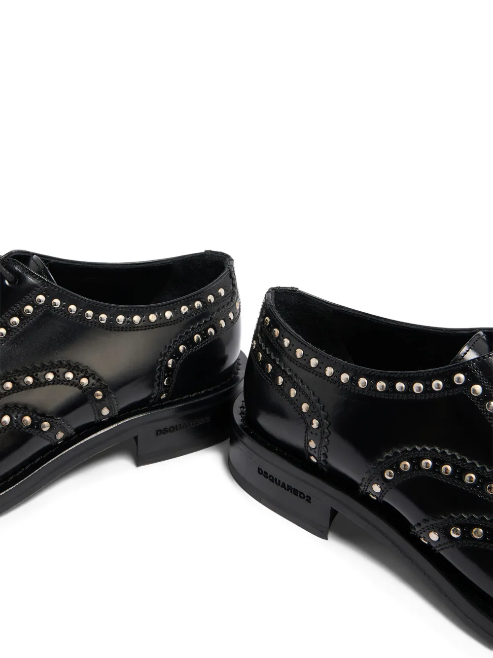 DSQUARED2 Classic Evening Oxford schoenen met studs Zwart