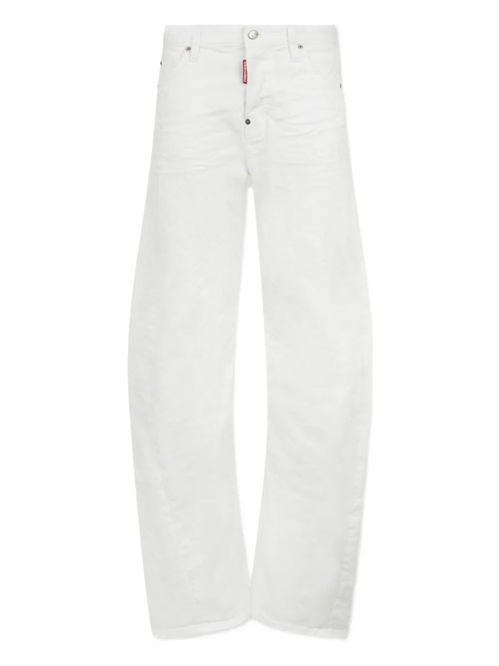 DSQUARED2 Jeans cinque tasche con applicazione logo - Bianco