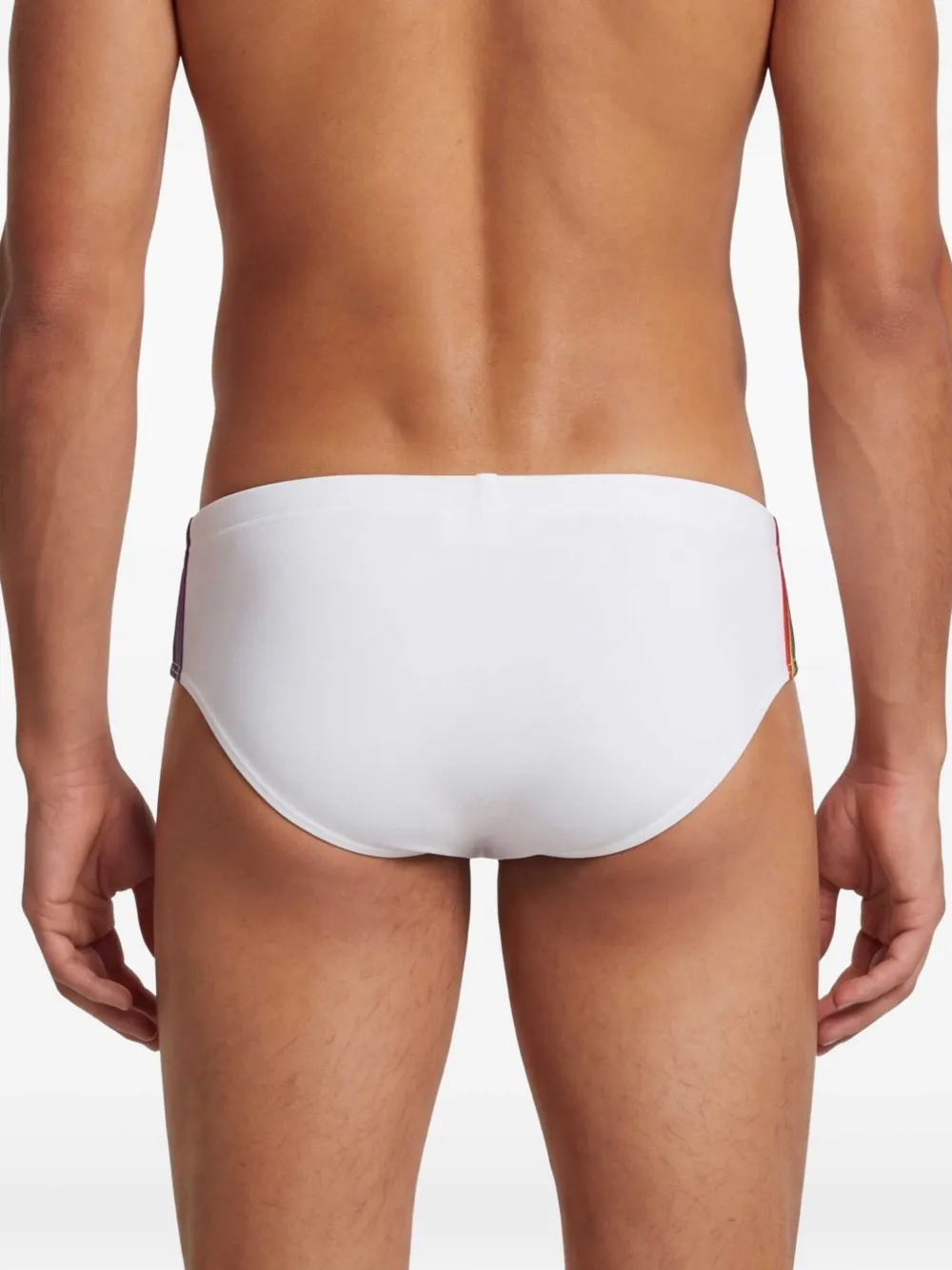 DSQUARED2 Zwembroek met gestreept detail Wit