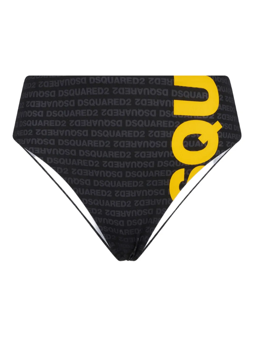 DSQUARED2 Slip bikini con stampa - Nero