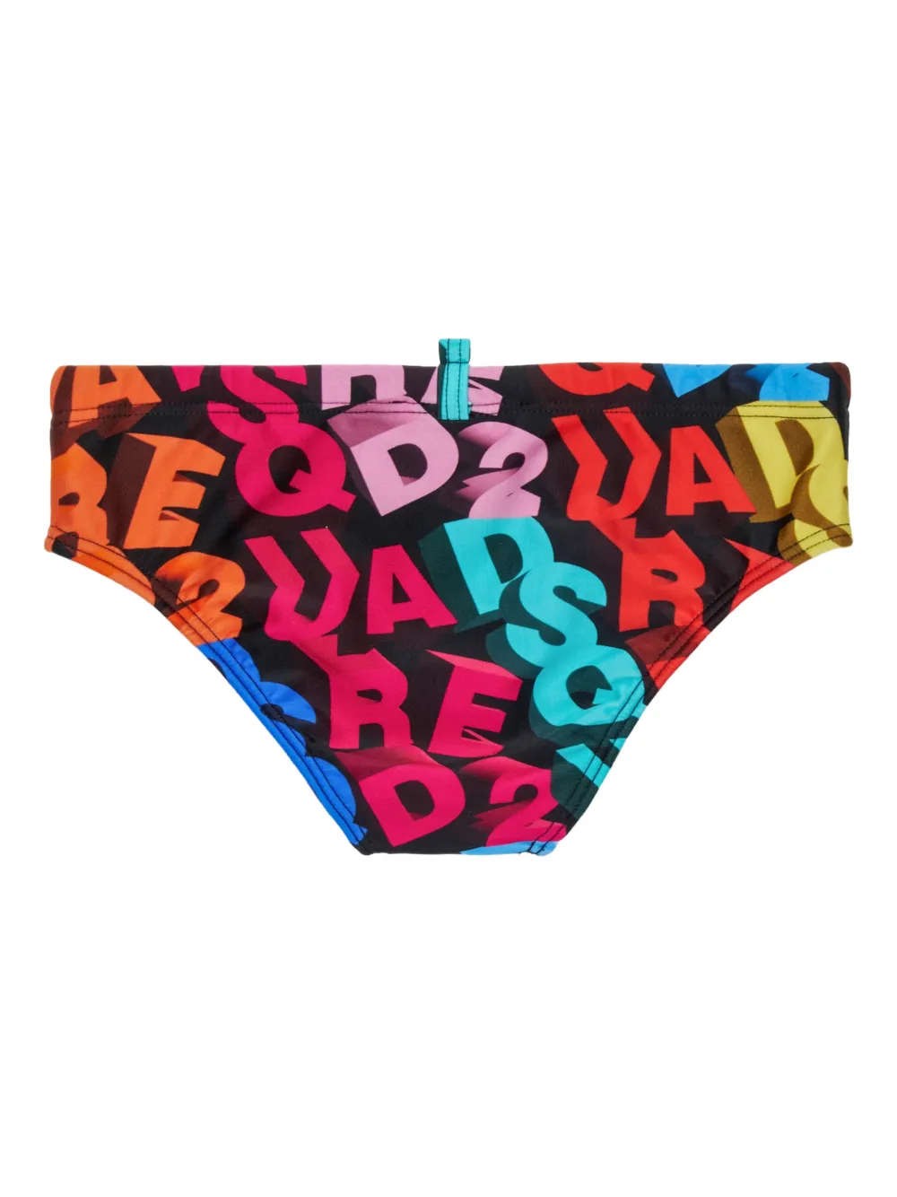 DSQUARED2 KIDS Zwembroek met logoprint - Zwart