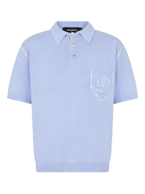 DSQUARED2 short-sleeves embroidery-logo polo shirt