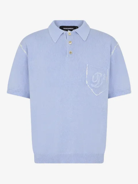 DSQUARED2 short-sleeves embroidery-logo polo shirt