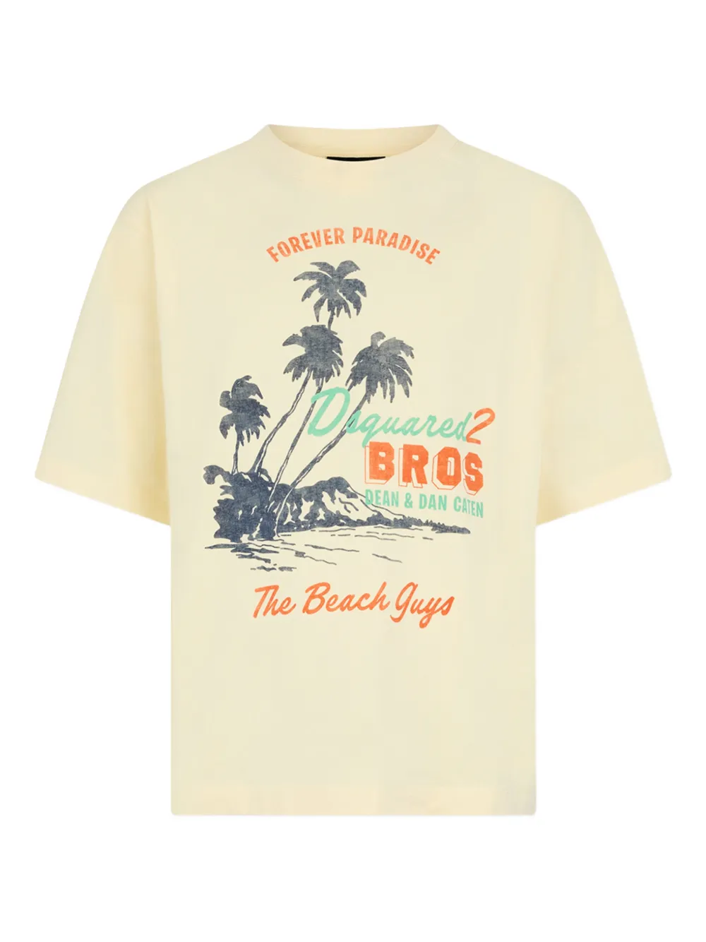 DSQUARED2 T-Shirt mit grafischem Print | Nude | Image 1