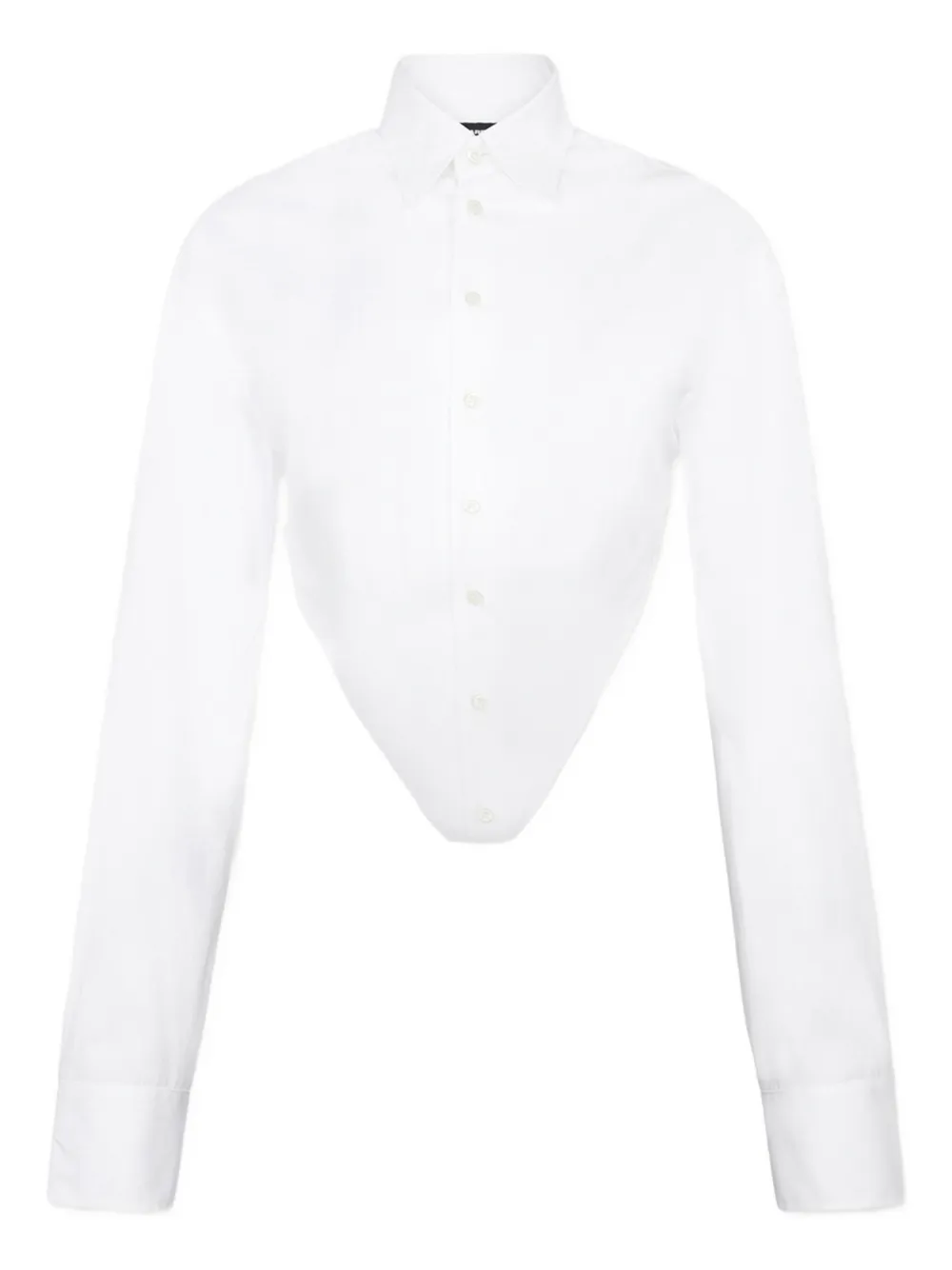 DSQUARED2 polo-collar long-sleeve shirt | White | Image 1