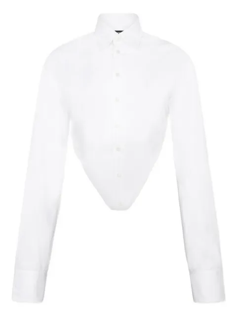 DSQUARED2 polo-collar long-sleeve shirt