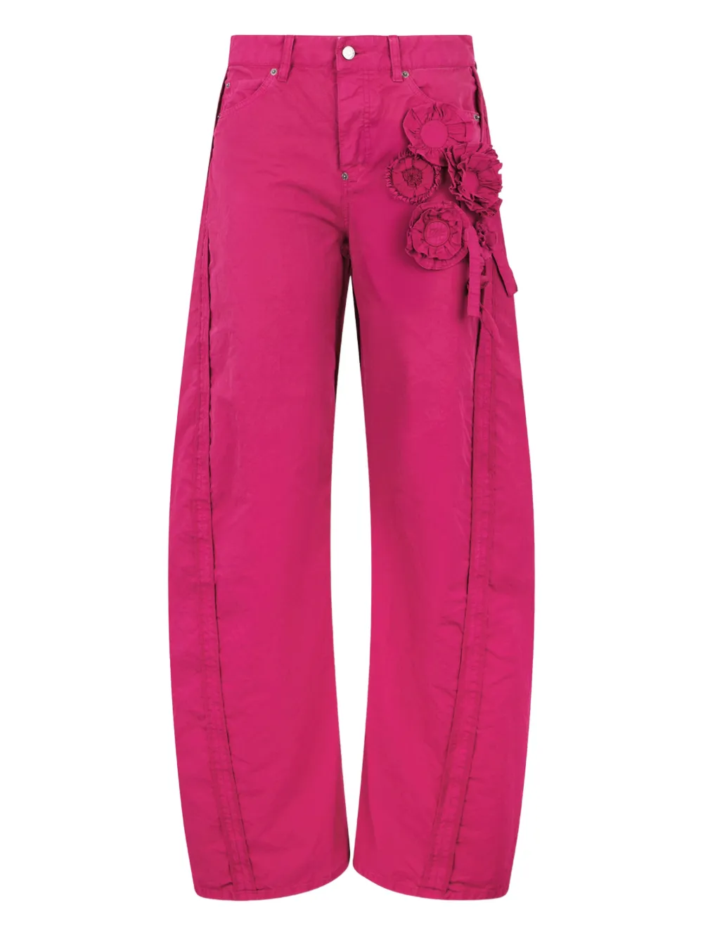 DSQUARED2 Cargo con applicazione fiori - Rosa
