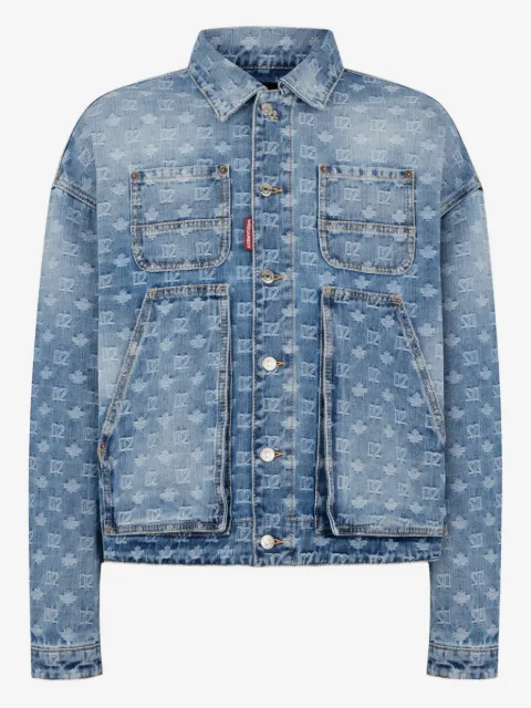 DSQUARED2 veste en jean à logo