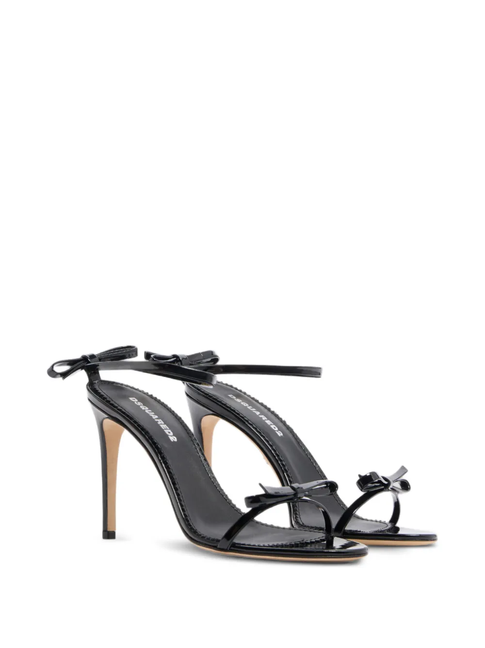 DSQUARED2 Sandalen met strik hak Zwart