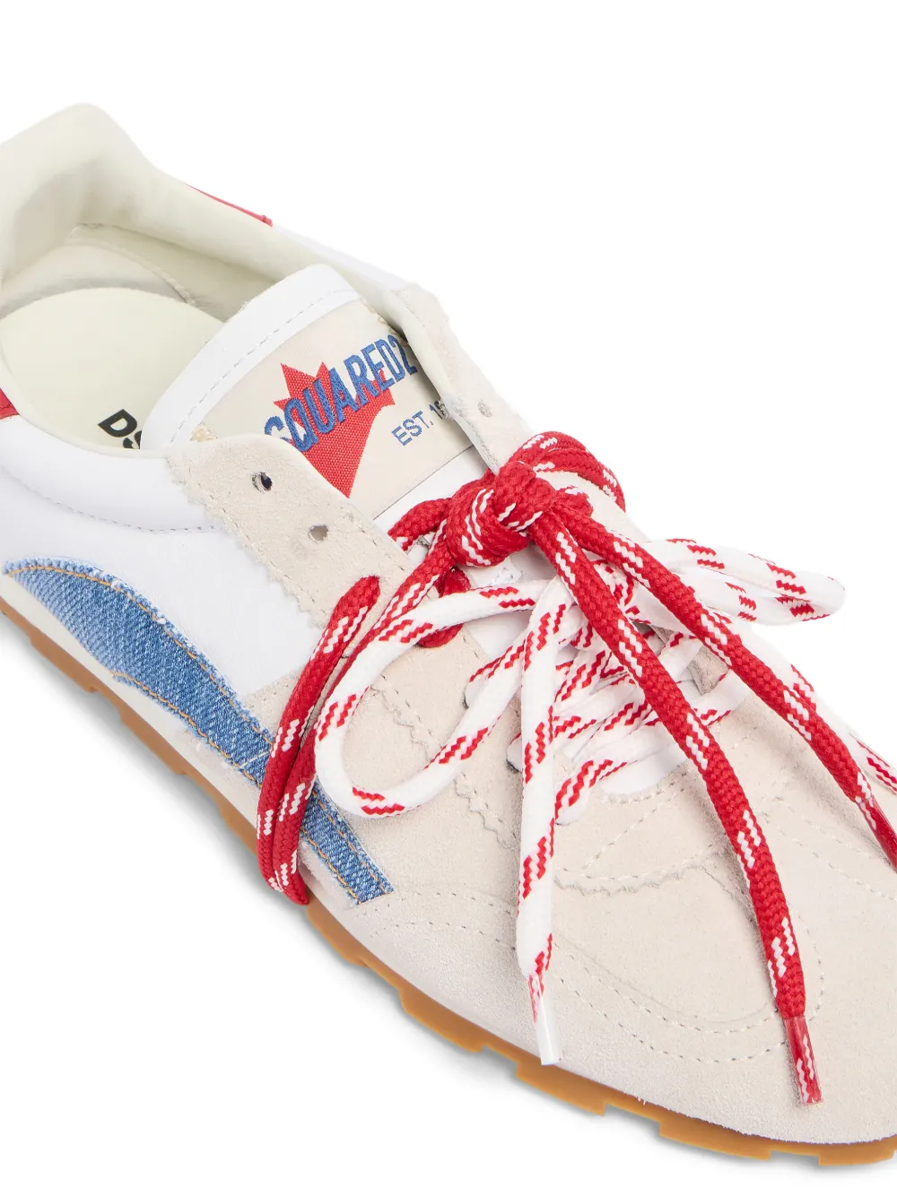 DSQUARED2 Sneakers met esdoornblad detail Beige